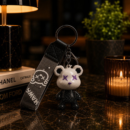 Galaxy Bear Keychain
