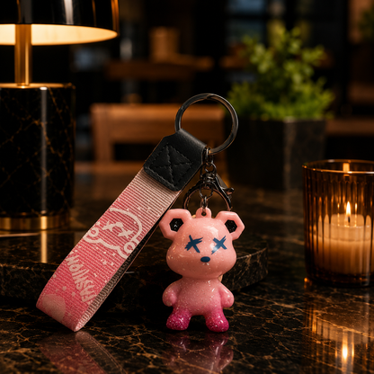 Galaxy Bear Keychain