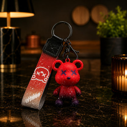 Galaxy Bear Keychain