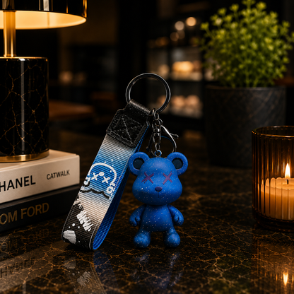 Galaxy Bear Keychain